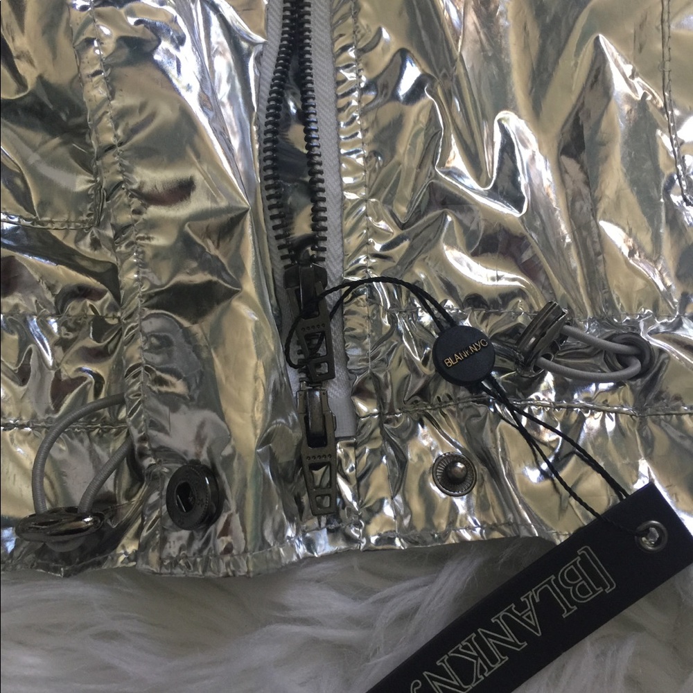 1LEFT☘️NEW BLANK NYC METALLIC JACKET - Picture 6 of 8